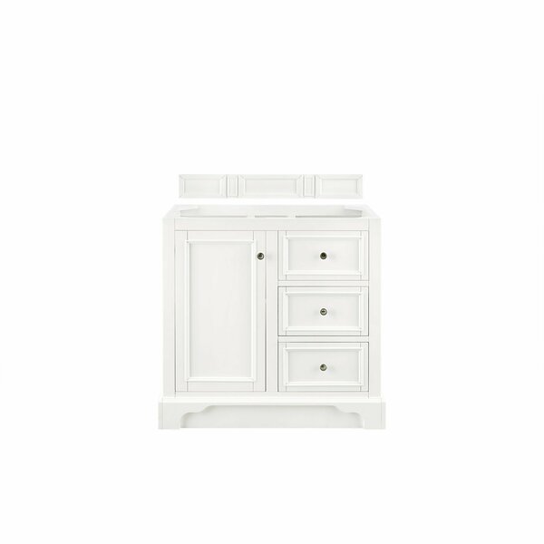 James Martin Vanities De Soto 36in Single Vanity Cabinet, Bright White 825-V36-BW